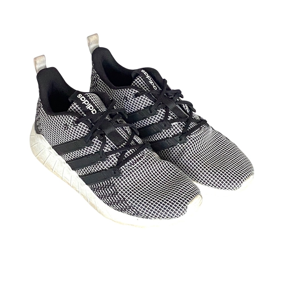 Adidas Questar Flow Mens Black White Mesh Running Shoes EG3192 Size 9